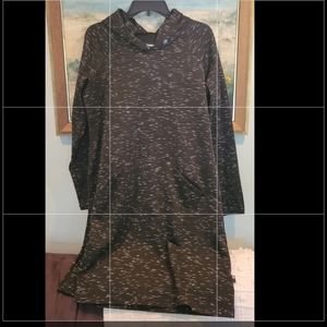 BETA brand hooded sweatshirt dress